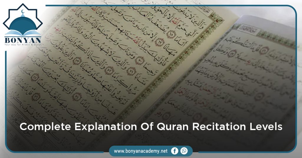 Bonyan Academy intriduces the Complete Explanation Of Quran Recitation Levels